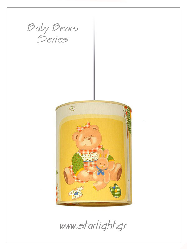 Pendant Children's Lampshades Baby Bears collection.