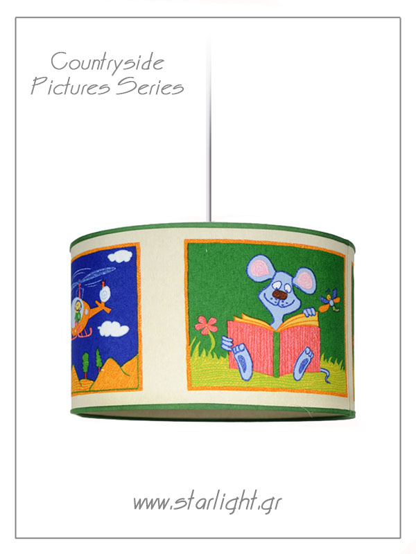 Pendant Children's Lamp shades Countryside Pictures