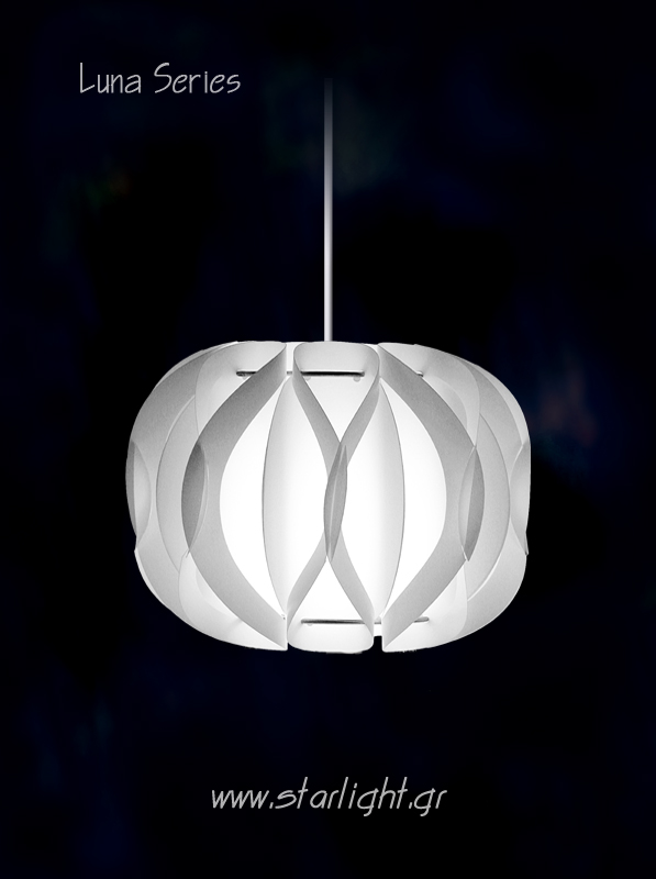 Modern Pendant lamp shade Luna White.